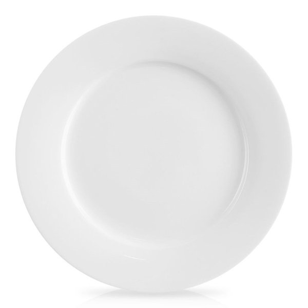 Talerz Deserowy Mały Płytki na Ciasto Porcelanowy Biały Klasyczny 19 cm