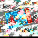 Puzzle w Puszce Układanka Edukacyjna dla Dzieci Pojazdy Zestaw 24 Puzzli