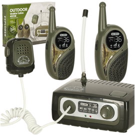 Walkie Talkie Krótkofalówka Zestaw z Centralą dla Dzieci Wojskowy