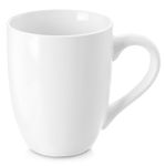 Biały Kubek Porcelanowy do Picia Kawy Herbaty Ziół Napojów Duży 300 ml