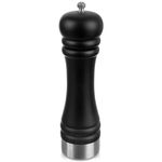 Młynek Drewniany do Mielenia Przypraw Pieprzu Soli Czarny 21,5 cm