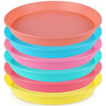 6x Talerze Plastikowe Talerzyki Wielorazowe Turystyczne Piknikowe Zestaw