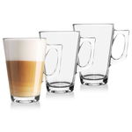 3x Szklanki do Kawy Latte Herbaty Napojów Ciepłych Zimnych Zestaw Szklanek