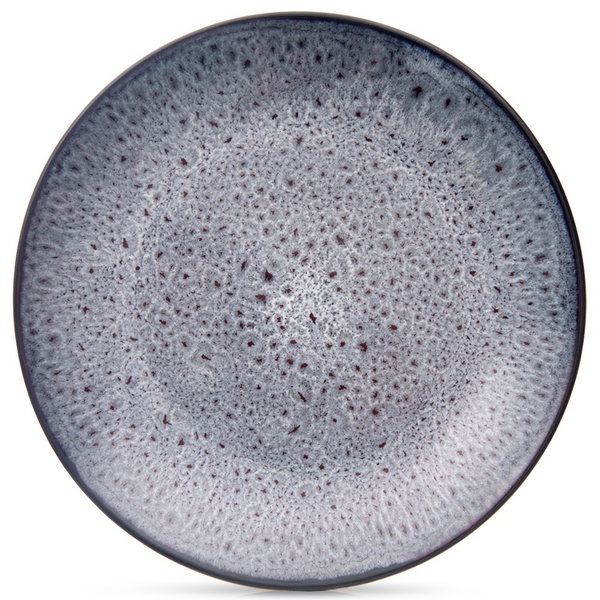 Talerz Deserowy Płytki Mały na Ciasto Deser Ceramiczny Fioletowy 20,5 cm