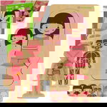 Puzzle Drewniane Warstwowe Budowa Ciała Montessori Dziewczynka 28 Elementów