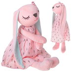 Królik z Długimi Uszami Pluszowy Różowy Maskotka Przytulanka 52 cm Tuliś
