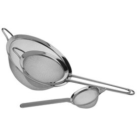 3x Sitko Kuchenne z Rączką Uchwytem Zestaw Komplet Sitek Cedzak 8 14 20 cm