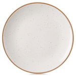 Talerz Deserowy Płytki Mały na Ciasto Deser Ceramiczny Beżowy Kremowy 20 cm