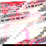 Pianinko Interaktywne dla Dziewczynki z Mikrofonem Różowe Keyboard Organki