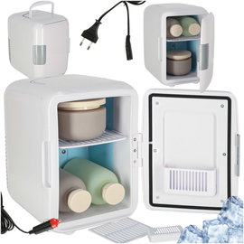 Lodówka Turystyczna Samochodowa Mini 4L 12V/110-240V Grzeje Chłodzi Biała