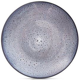 Talerz Obiadowy Duży Płytki Płaski na Obiad Ceramiczny Fioletowy 27 cm