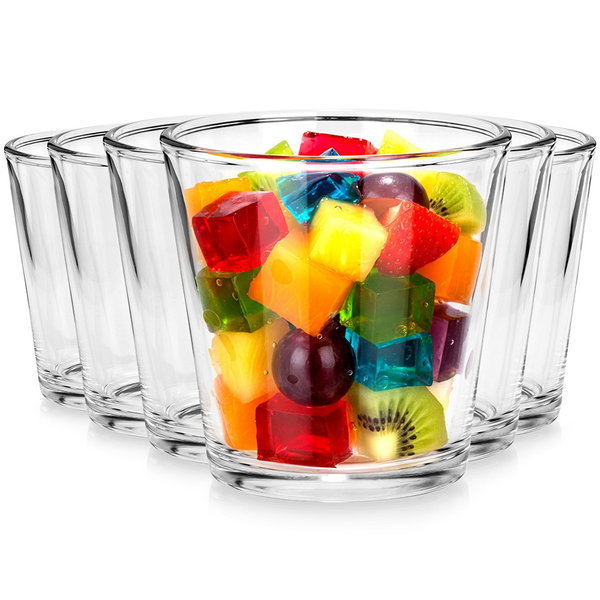 6x Pucharki Szklane na Lody Desery Przekąski Przystawki Fingerfood 180 ml