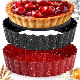 2x Mała Foremka do Tarty Mini Forma Granitowa do Pieczenia Ciasta na Tartę