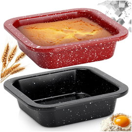 2x Mała Foremka do Pieczenia Mini Forma Granitowa do Ciasta Brownie Deserów