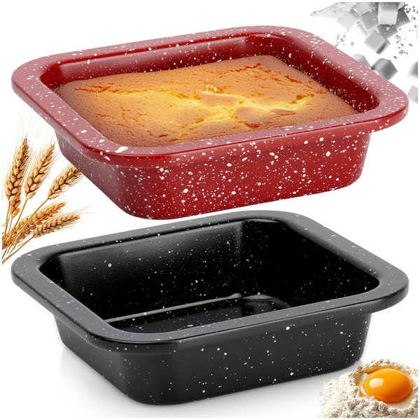 2x Mała Foremka do Pieczenia Mini Forma Granitowa do Ciasta Brownie Deserów