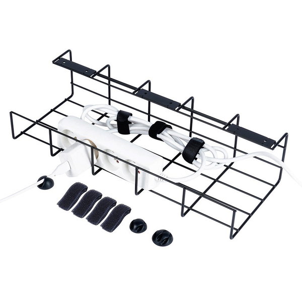 Maskownica Organizer na Kable pod Blat Biurko Koszyk Biurowy do Kabli