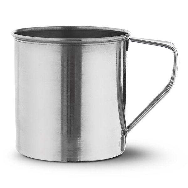 Kubek Stalowy Metalowy Garnuszek Turystyczny Piknikowy Wędkarski 300 ml