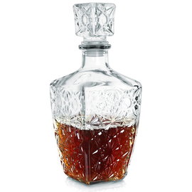 Karafka Szklana Butelka z Korkiem na Whisky Brandy Alkohol Prezent 830 ml