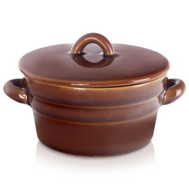 Pojemnik Ceramiczny Kuchenny Garnek na Smalec Żywność Miska na Zupę 340 ml