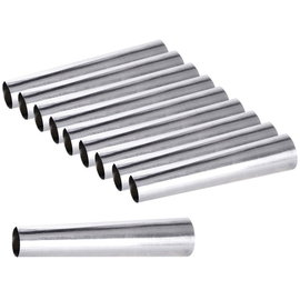 10x Rurki Cukiernicze Foremki Stalowe do Rurek z Kremem Ciastek 10 cm