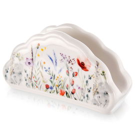 Serwetnik Porcelanowy Stojak na Serwetki Papierowe Chusteczki Stół Maki