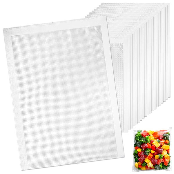 20x Worki do Zgrzewarki Próżniowej Foliowe Żywności Wielorazowe 25x15 cm