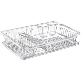Ociekacz Suszarka na Naczynia Sztućce Talerze Stojąca Plastikowa 40x29 cm