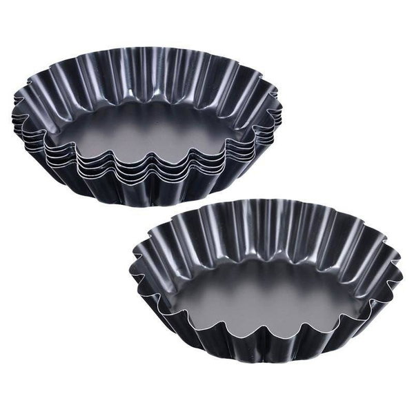 6x Foremki Tartaletki Mała Forma Mini Tarty Babeczki Metalowe na Tarte