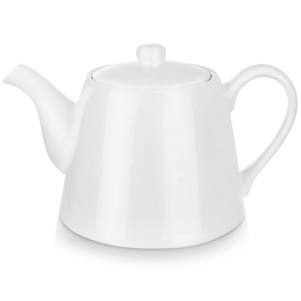 Dzbanek Porcelanowy Biały Stołowy do Kawy Herbaty Ziół Naparów Napojów 2L