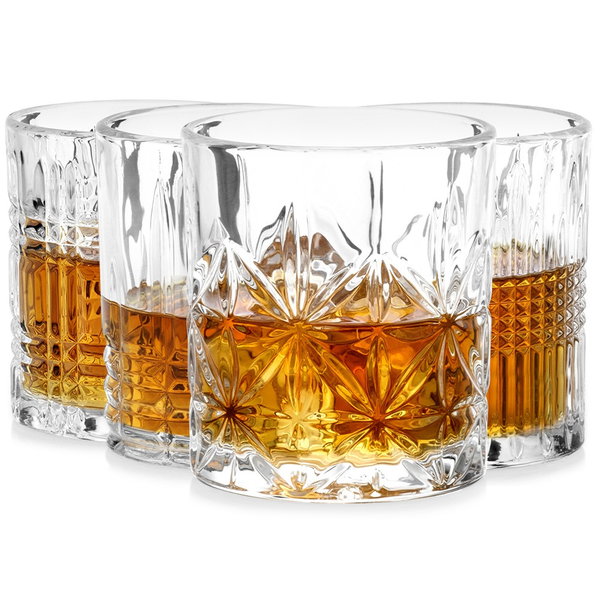 4x Szklanka do Whisky Drinków Napojów Zestaw Komplet Szklanek na Prezent