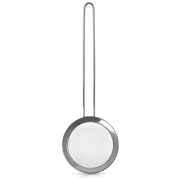 Sitko Kuchenne Stalowe Cedzak z Uchwytem do Odcedzania Przesiewania 12,5 cm
