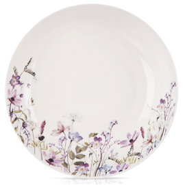 Talerz Obiadowy Duży Głęboki na Obiad Zupę Porcelanowy Kwiaty 600 ml