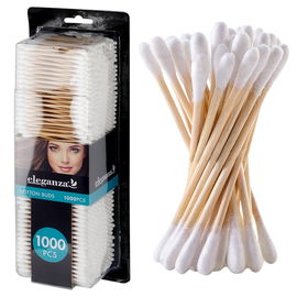 1000x Patyczki Kosmetyczne Higieniczne do Czyszczenia Uszu Eko Bambusowe