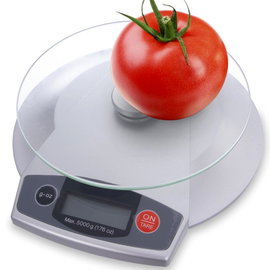 Waga Kuchenna Szklana Elektroniczna Bez Miski 5 kg LCD do Żywności