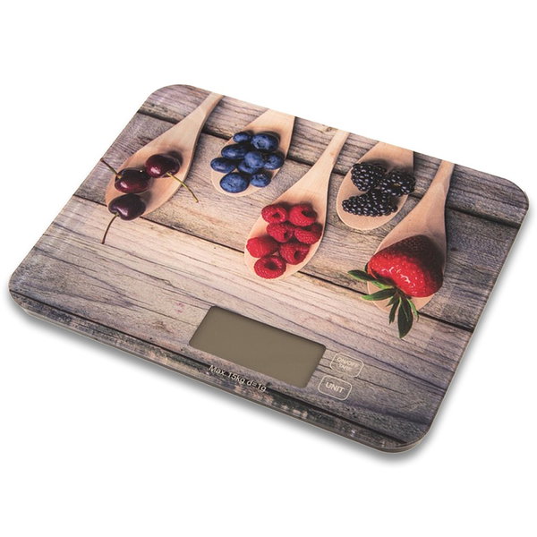 Waga Kuchenna Szklana Elektroniczna Płaska 15 kg Precyzyjna LCD do Żywności