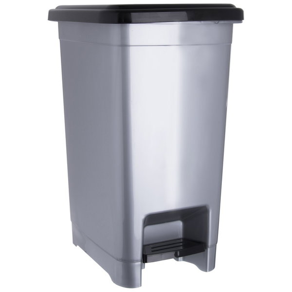 Kosz na Śmieci Odpady Plastikowy z Pedałem Pokrywą Wąski Pojemny 25L