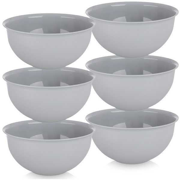 6x Miseczki Plastikowe Miski Wielorazowe Turystyczne Piknikowe 500 ml