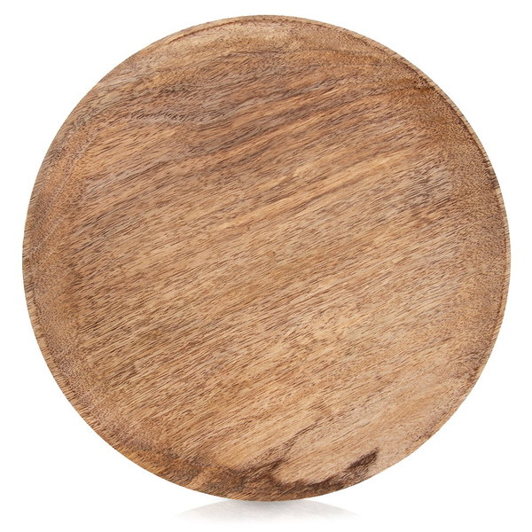 Talerz Drewniany do Serwowania Taca Patera na Dekoracje Kompozycje 25 cm