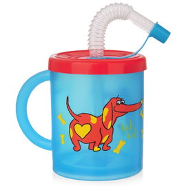 Kubek dla Dziecka do Picia Napojów Dziecięcy Słomka Rurka Plastik