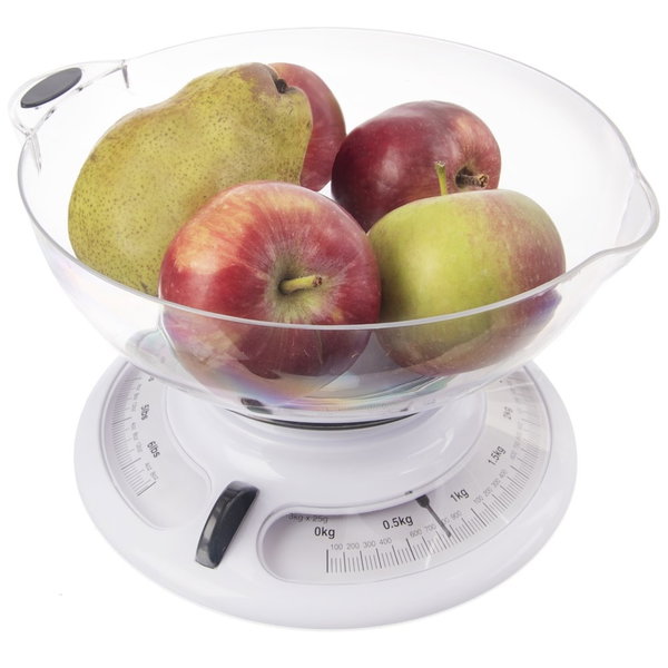Waga Kuchenna Mechaniczna Tradycyjną z Miską do Ważenia Produktów 3 kg