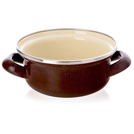 Garnek Emaliowany do Gotowania Tradycyjny na Gaz Indukcję 14 cm 600 ml