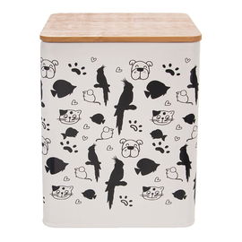 Pojemnik Metalowy Puszka na Karmę Smakołyki dla Psa Kota Zwierząt