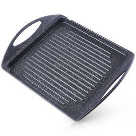 Płyta Grillowa do Grillowania Granitowa Duża Patelnia do Mięsa Ryb Warzyw
