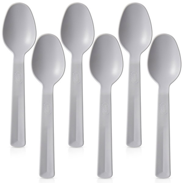 6x Łyżki Plastikowe Duże Obiadowe Stołowe Wielorazowe Turystyczne Piknikowe