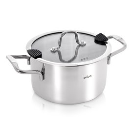 Garnek Orion Venice z Pokrywką Stalowy Nierdzewny 24 cm 6,2L Premium