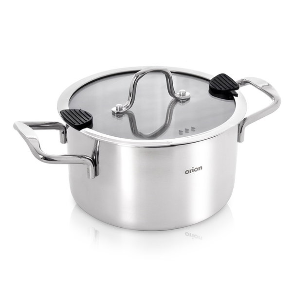 Garnek Orion Venice z Pokrywką Stalowy Nierdzewny 24 cm 6,2L Premium