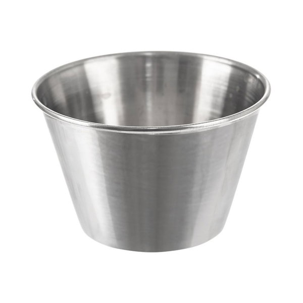 Miseczka Stalowa na Sos Dip Sosjerka Miska Dipówka Pojemnik 9,5 cm 240 ml