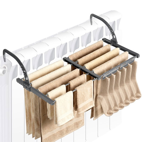 Suszarka na Kaloryfer Grzejnik Balkon Pranie Rozsuwana Regulowana 45-83 cm