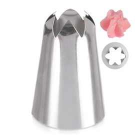 Tylka Cukiernicza Stalowa Końcówka do Dekoracji Rękawa Dekorator Kwiatek