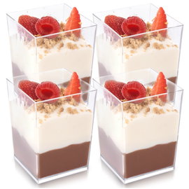 4x Kubki Pucharki Pojemniki na Desery Przekąski Przystawki do Deserów 160ml